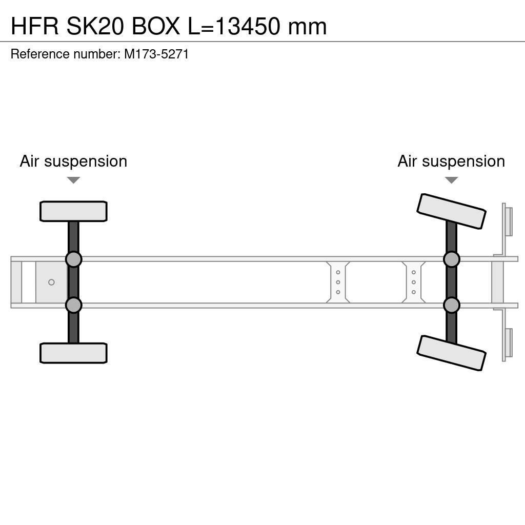 HFR SK20 BOX L=13450 mm Dengtos puspriekabės