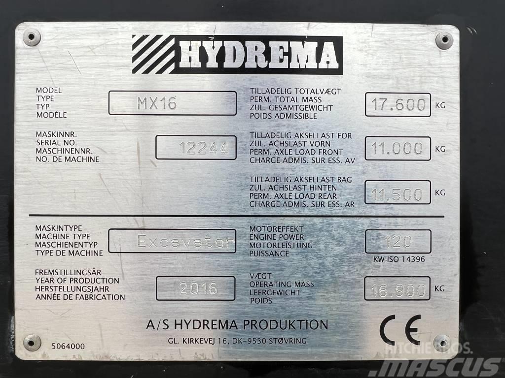 Hydrema MX 16 Ratiniai ekskavatoriai