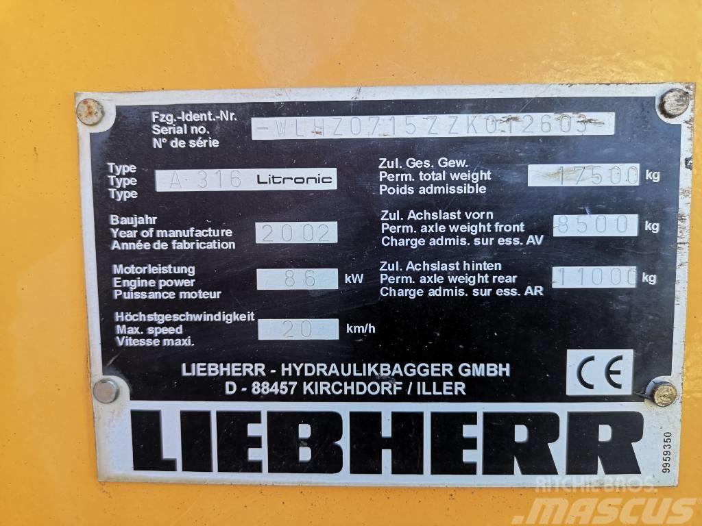 Liebherr A 316 Litronic Ratiniai ekskavatoriai