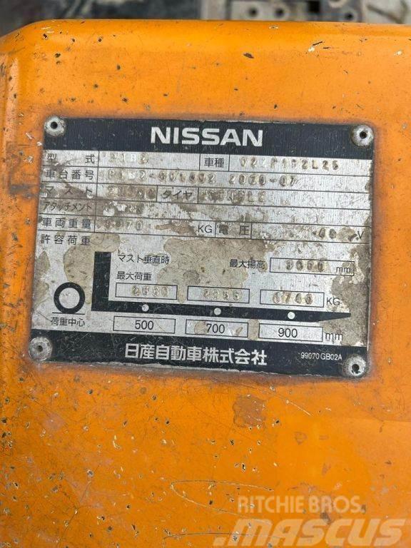 Nissan Duplex, 2.500KG, 4.926hrs!!, no charger 02ZP1B2L25 Elektriniai šakiniai krautuvai