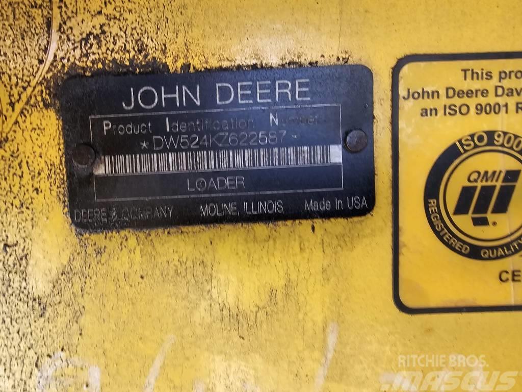John Deere 524 K Naudoti ratiniai krautuvai