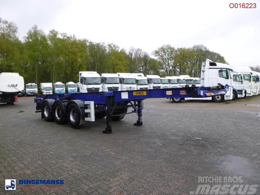 Dennison 3-axle container trailer 20-30-40-45 ft Konteinerių puspriekabės