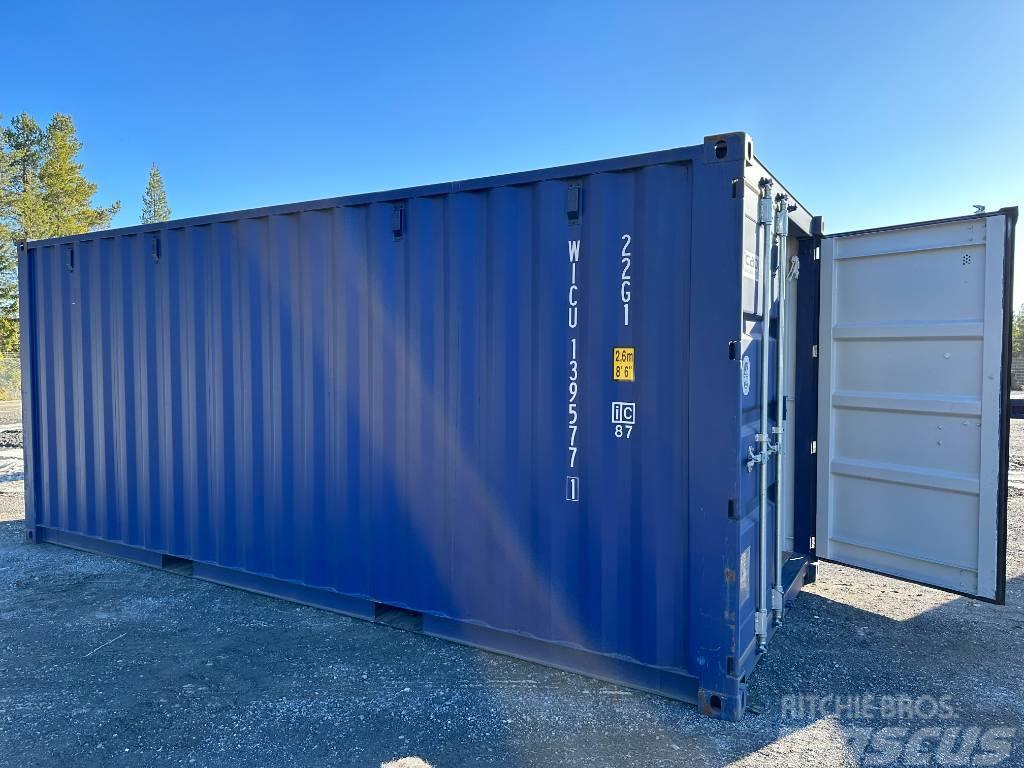  Sjöfartscontainer Container 20fot 20fots nya blå m Jūriniai konteineriai