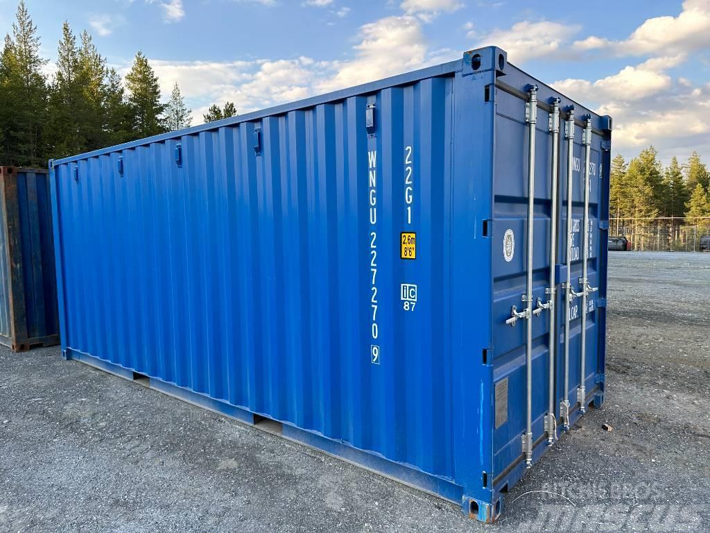  Sjöfartscontainer Container 20fot 20fots nya blå m Jūriniai konteineriai