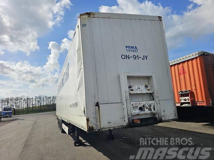 Krone sd | 3 axle mega closed box trailer| damage in fro Kitos puspriekabės