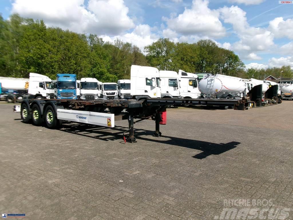 Krone 3-axle container trailer 20-30-40-45 ft DA08LNA Konteinerių puspriekabės