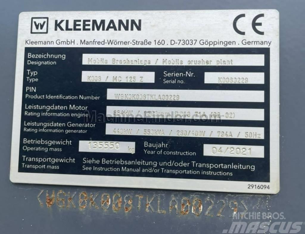 Kleemann MC125Z Mobilūs smulkintuvai