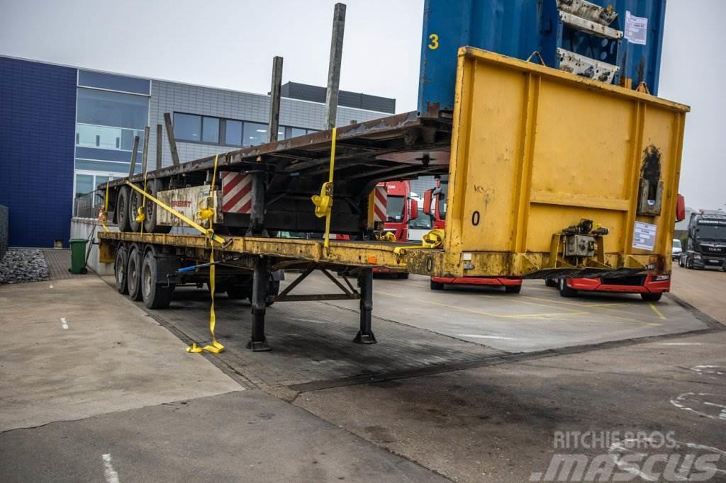LAG PLATEAU Bortinių sunkvežimių priekabos su nuleidžiamais bortais