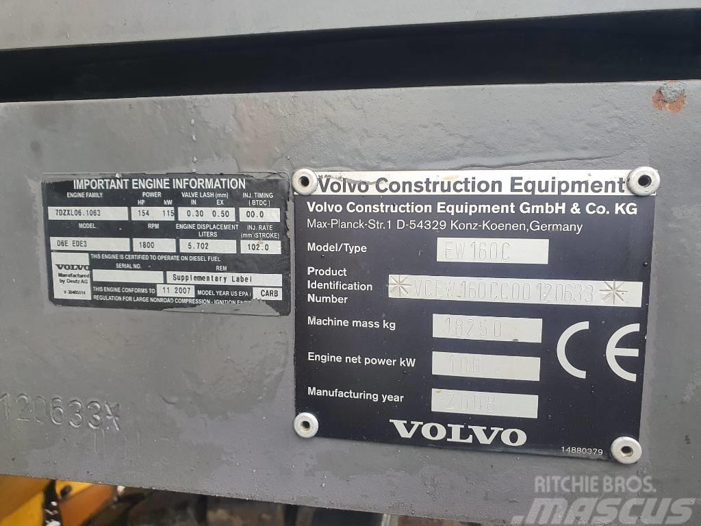 Volvo EW 160 C Ratiniai ekskavatoriai