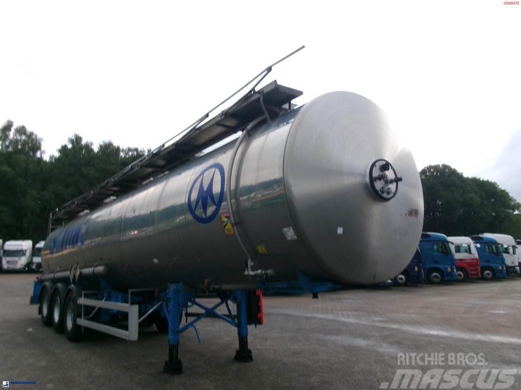 Magyar Chemical tank inox 32.5 m3 / 1 comp Cisternos puspriekabės
