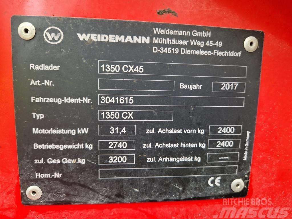 Weidemann 1350 CX45 Hoflader Radlader Hofschlepper Frontaliniai krautuvai ir ekskavatoriai
