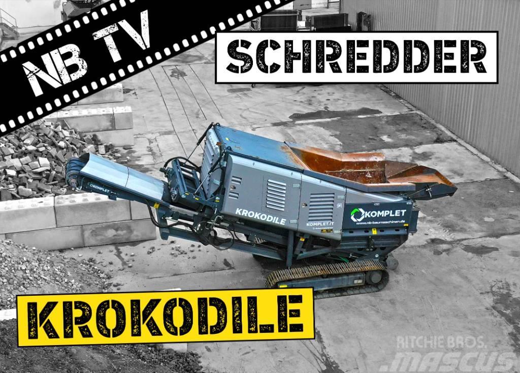 Komplet Mobiler Schredder Krokodile - bis zu 200 t/h Atliekų smulkintuvai