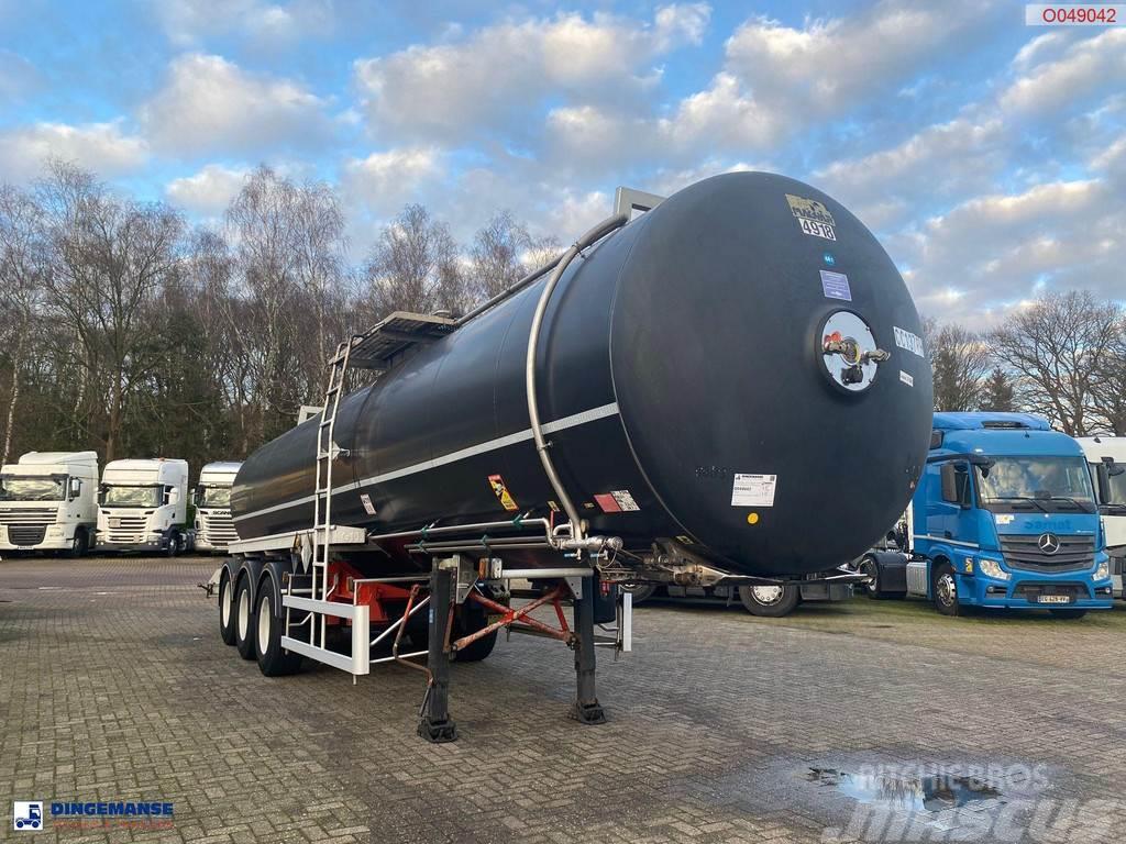 Magyar Bitumen tank inox 31 m3 / 1 comp + mixer / ADR 26/ Cisternos puspriekabės