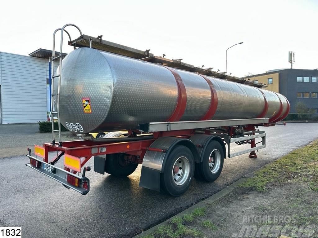 BSL Food 28000 Liter, 6 Compartments, Stainless steel Cisternos puspriekabės