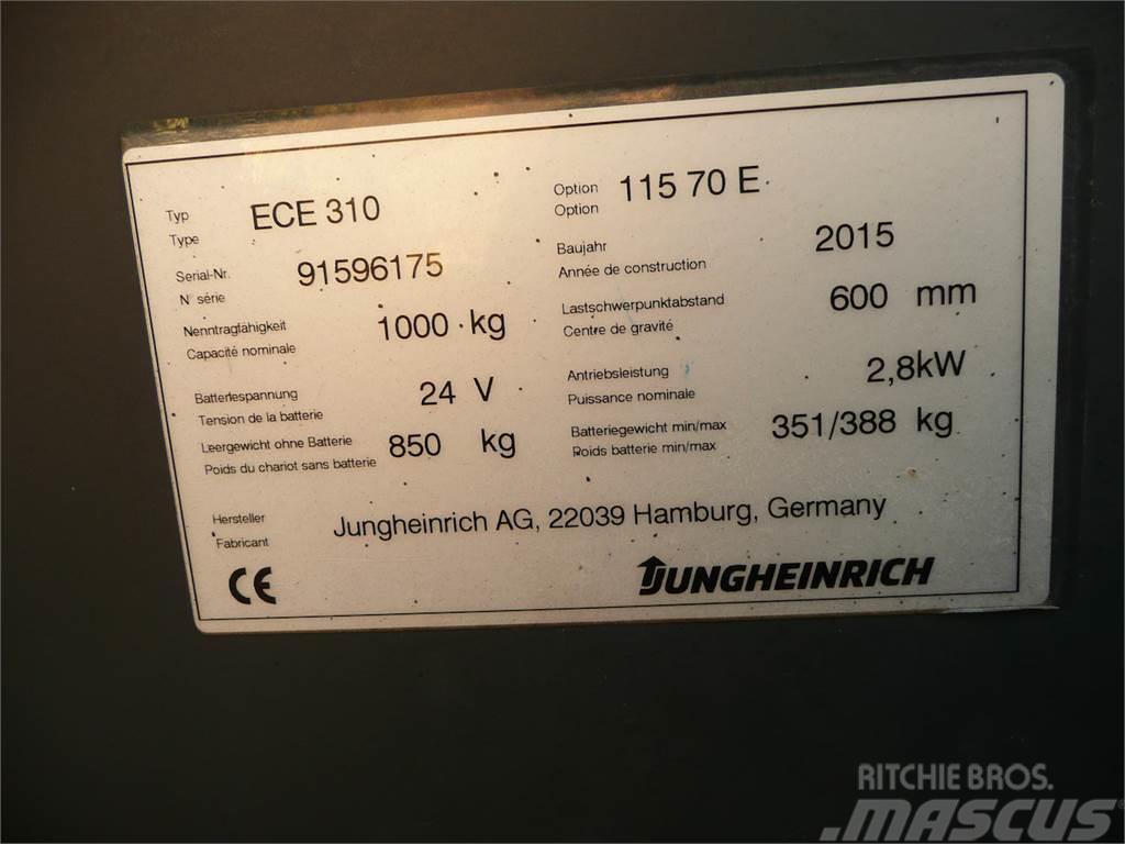 Jungheinrich ECE 310 70 E 1150x560mm Mažų aukščių užsakytų prekių krautuvai