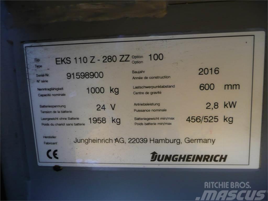 Jungheinrich EKS 110 Z 280 ZZ Didelių aukščių keltuvai-krautuvai