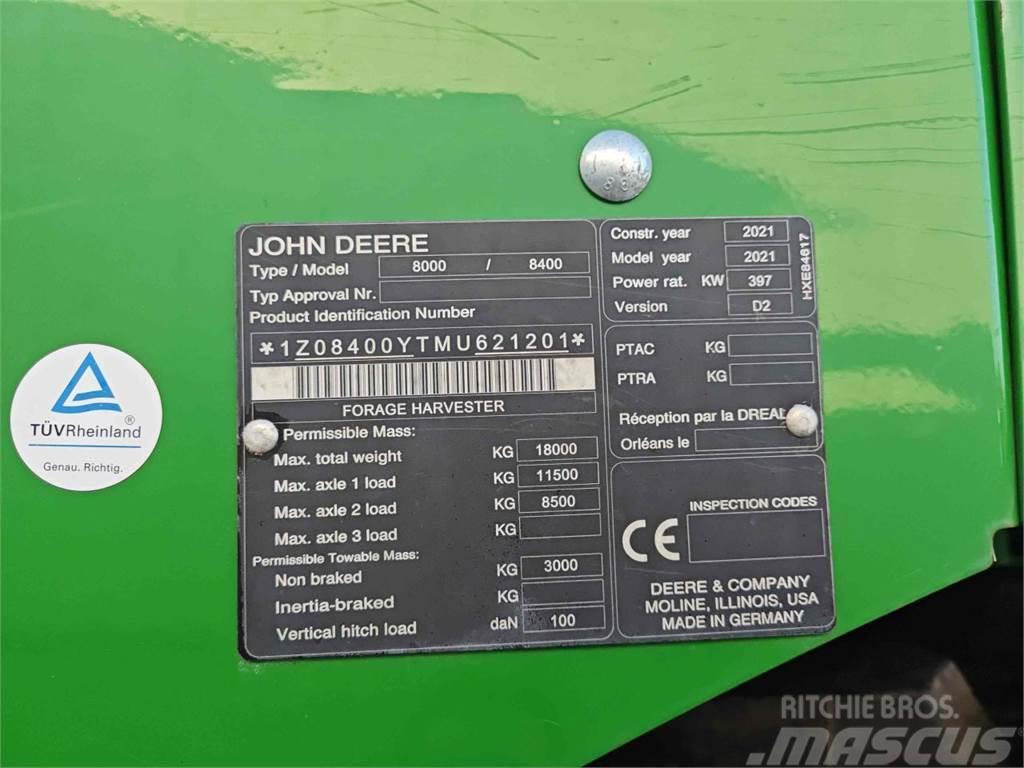 John Deere 8400i Pašarų ruošimo technika
