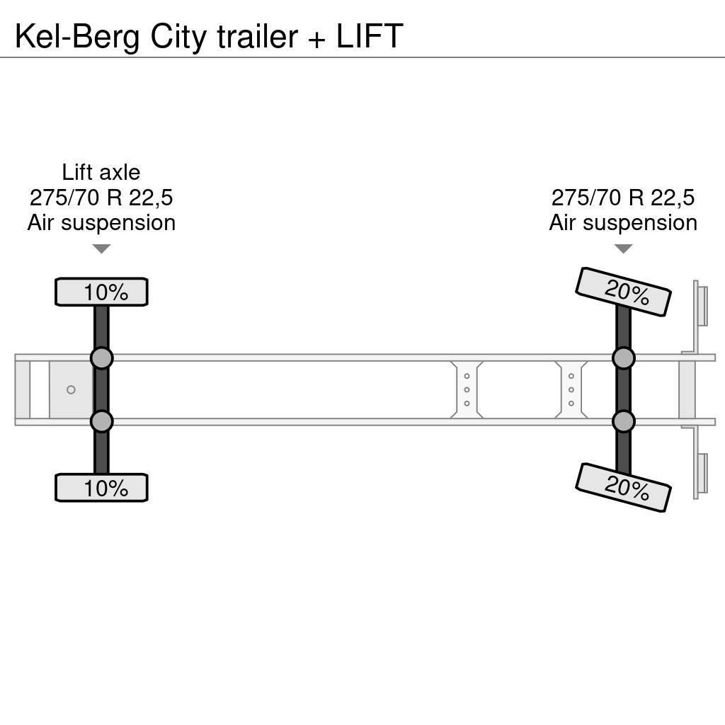 Kel-Berg City trailer + LIFT Tentinės puspriekabės