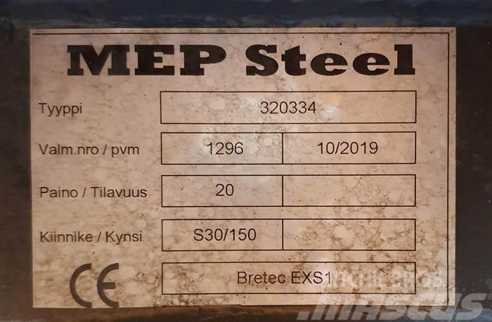  MEP Steel BRETEC EXS1 ISKUVASARAN KIINNIKELEVY S30 Greito sujungimo jungtys