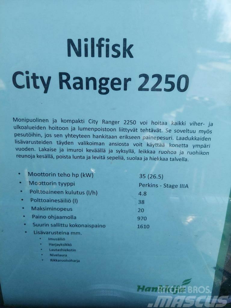  MUUT YMPÄRISTÖKONEET NILFISK CITY RANGER 2250 Kiti naudoti aplinkos tvarkymo įrengimai
