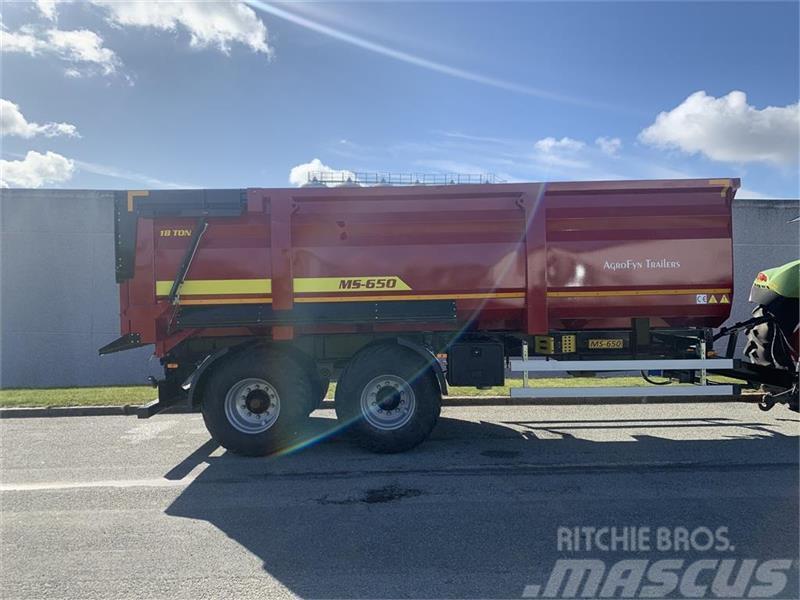 Agrofyn Trailers 18 tons bagtipvogn Savivartės priekabos