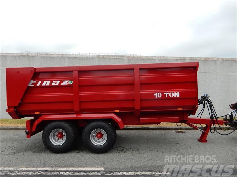 Tinaz 10 tons bagtipvogn med hydr. bagklap Savivartės priekabos