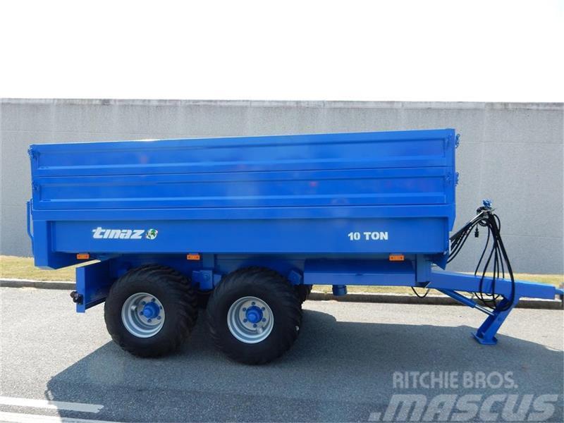 Tinaz 10 tons dumpervogn med 2x30 cm ekstra sider Kiti naudoti aplinkos tvarkymo įrengimai