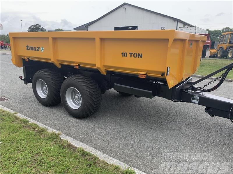 Tinaz 10 tons dumpervogn med hydr. bagklap - 60 cm sider Kiti naudoti aplinkos tvarkymo įrengimai