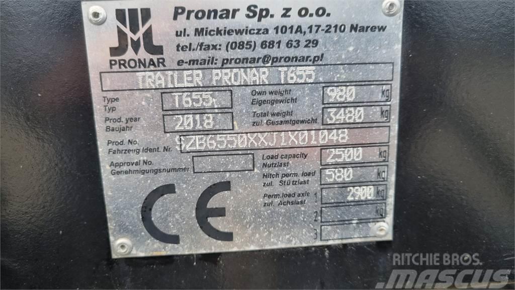 Pronar T655- 3 VEJS TIPVOGN-DEMO Savivartės priekabos