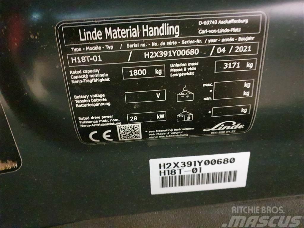 Linde H18T LPG (dujiniai) krautuvai