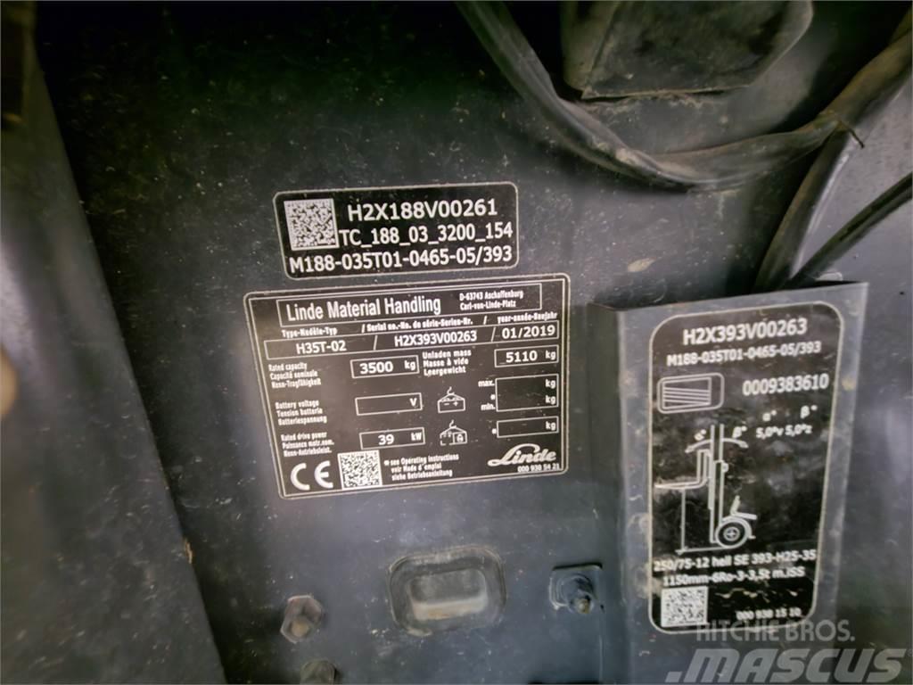 Linde H35T LPG (dujiniai) krautuvai