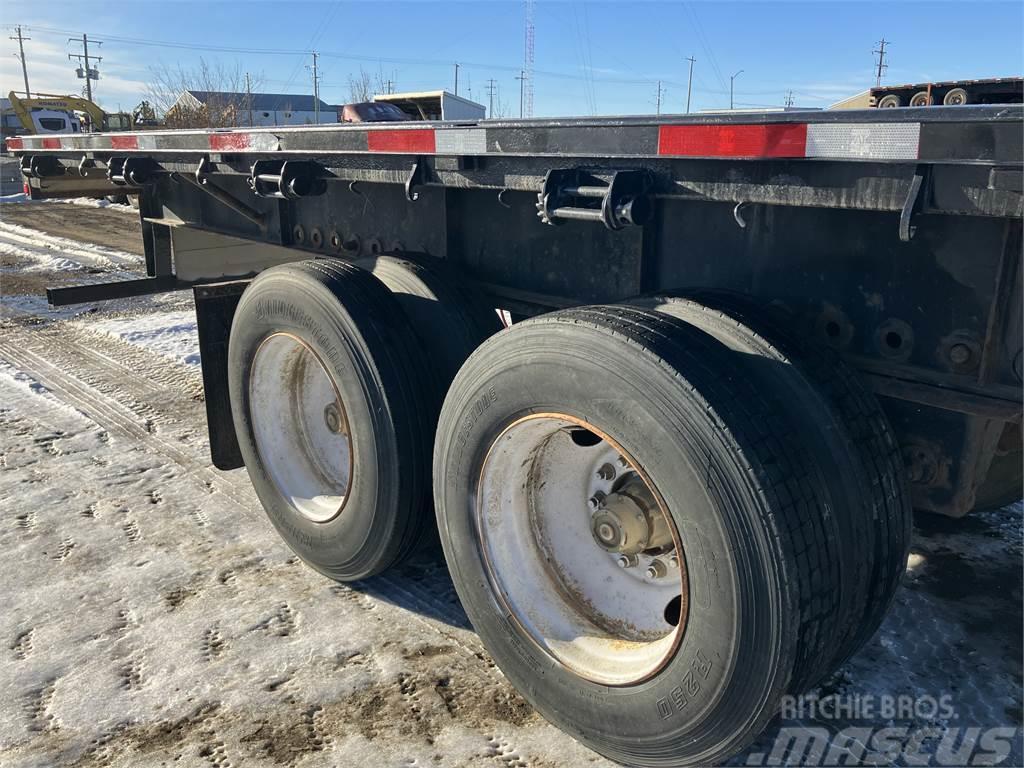 Lode King 53' Tandem Flat Deck/Highboy Flatbed Bortinių sunkvežimių priekabos su nuleidžiamais bortais