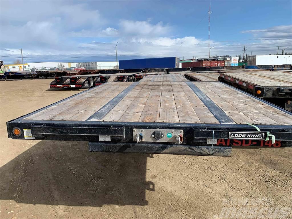 Lode King 53' Tridem Step Deck Bortinių sunkvežimių priekabos su nuleidžiamais bortais