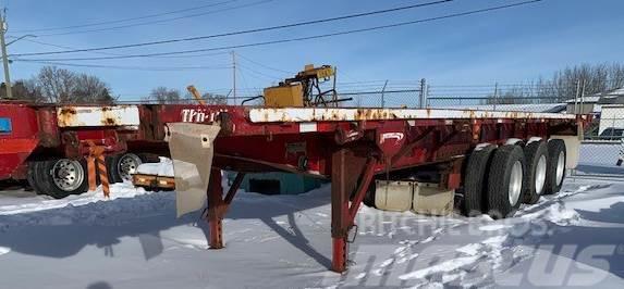Lode King Tridem Oilfield Float Bortinių sunkvežimių priekabos su nuleidžiamais bortais