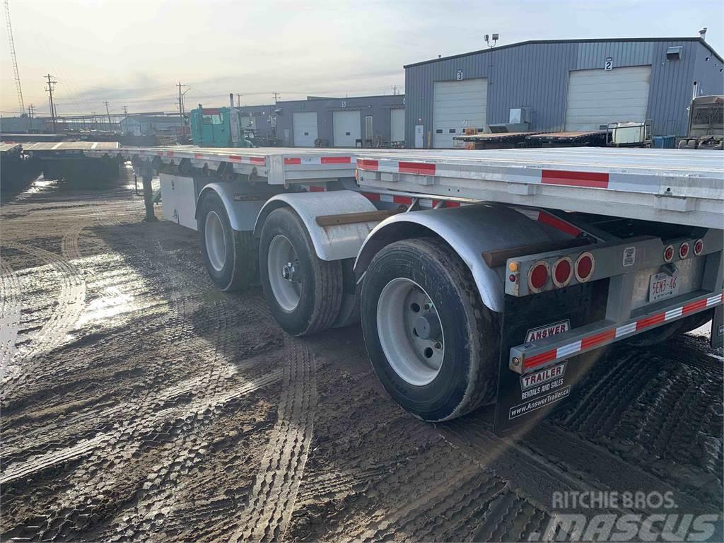Reitnouer Flat Deck Super B Lead/Pup Bortinių sunkvežimių priekabos su nuleidžiamais bortais