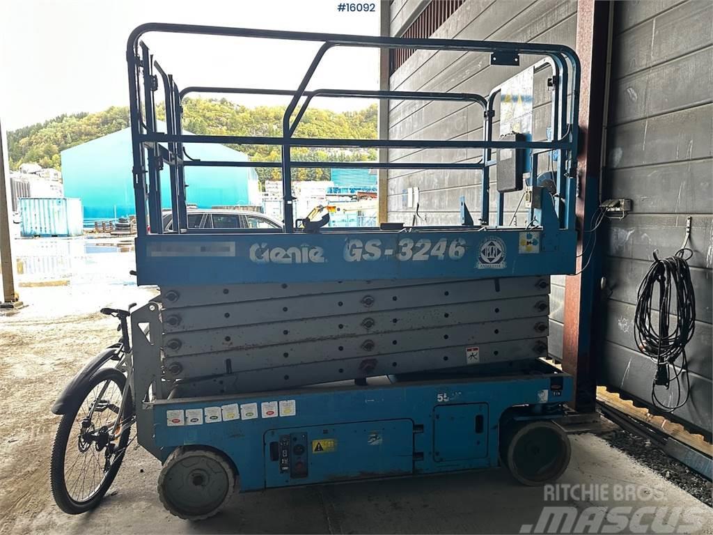 Genie GS 3246 Scissor lift. Delivered certified Žirkliniai keltuvai