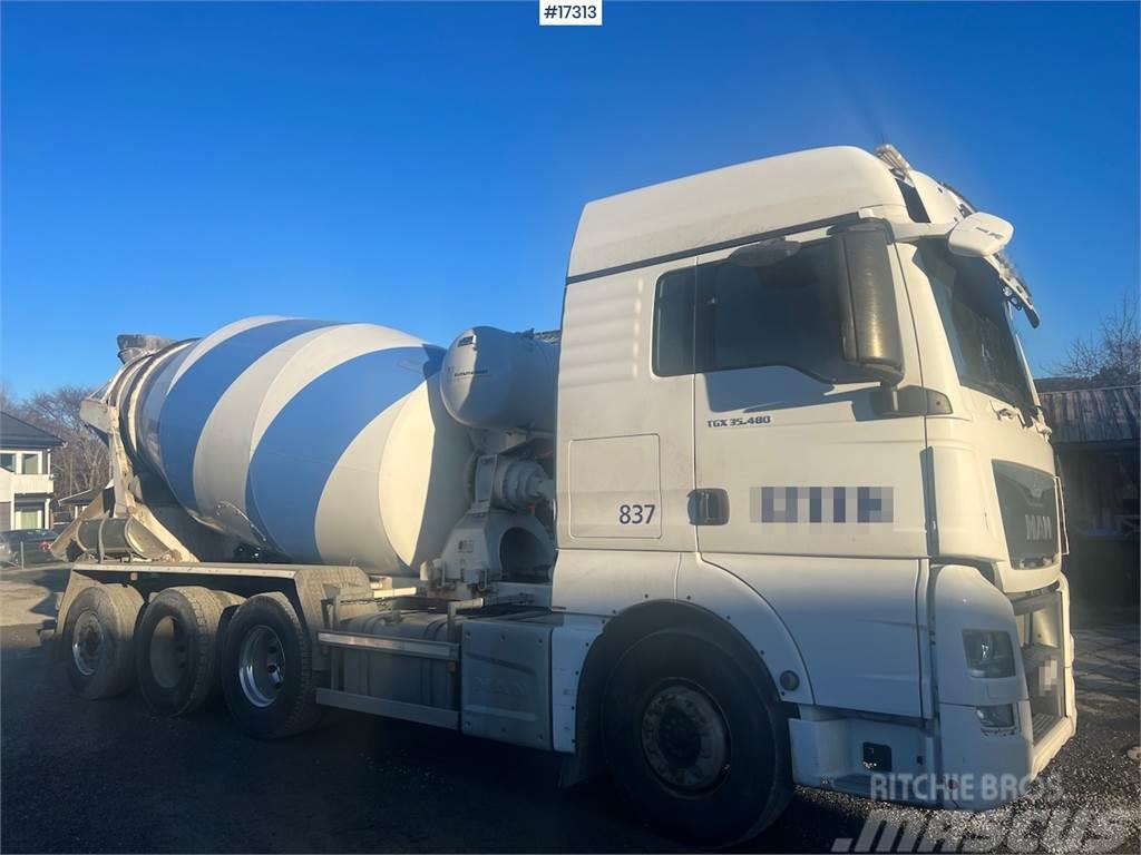 MAN TGX 35.480 8x4 Concrete truck w/ Putzmeister super Betonvežiai