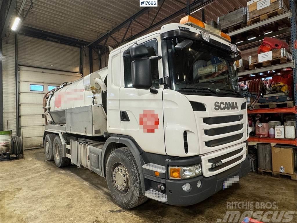 Scania G440 suction/flushing truck w/ Nomek superstructur Betono siurbliai