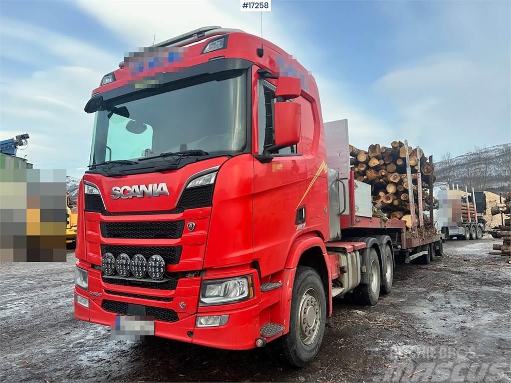 Scania R650 6x4 Tractor w/ Istrail Trailer. WATCH VIDEO Naudoti vilkikai