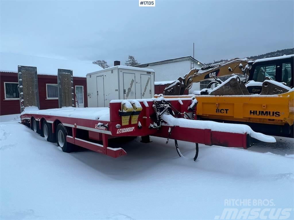  Scanslep machine trailer w/ hydraulic driving brid Kitos priekabos