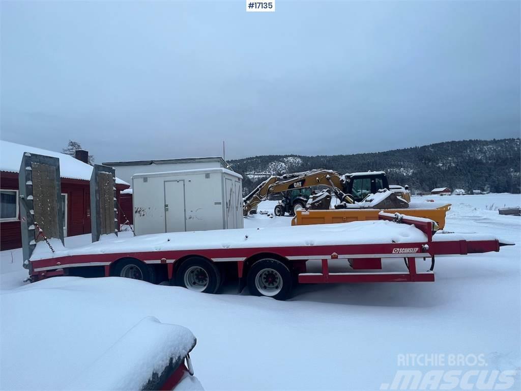  Scanslep machine trailer w/ hydraulic driving brid Kitos priekabos