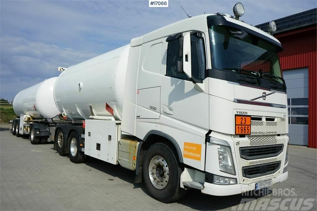 Volvo FH 500 6x2 LPG Truck with trailer. Automobilinės cisternos