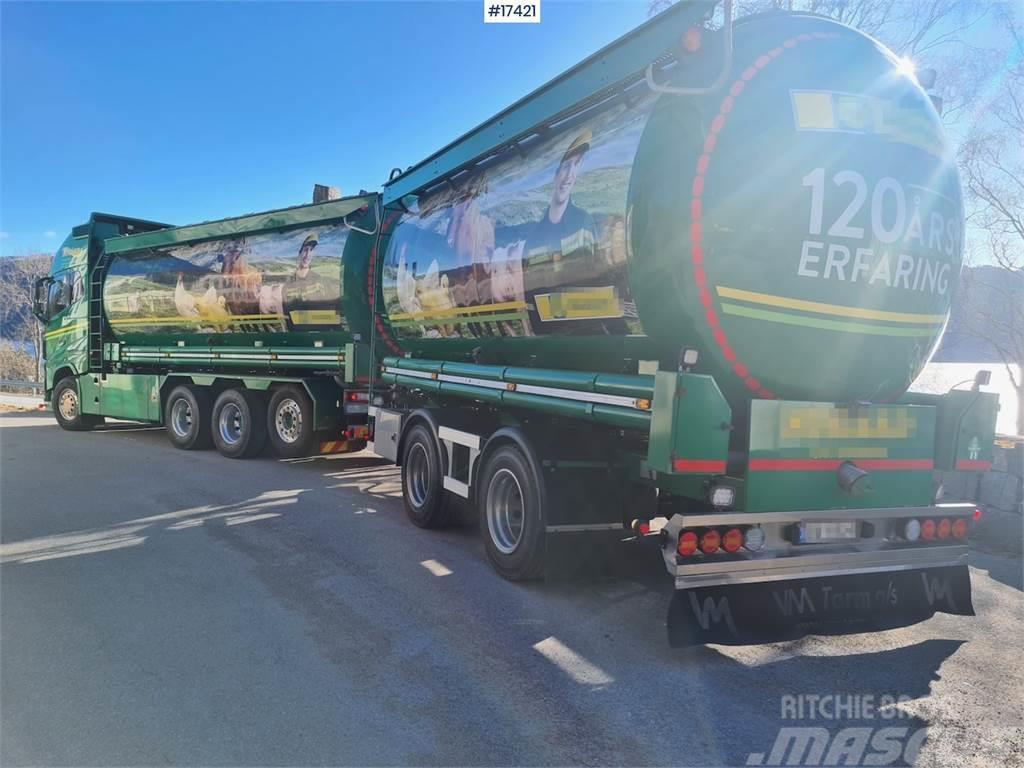 Volvo FH 8x4 bulk truck w/ VM Tarm 2 axle bulk trailer Kita