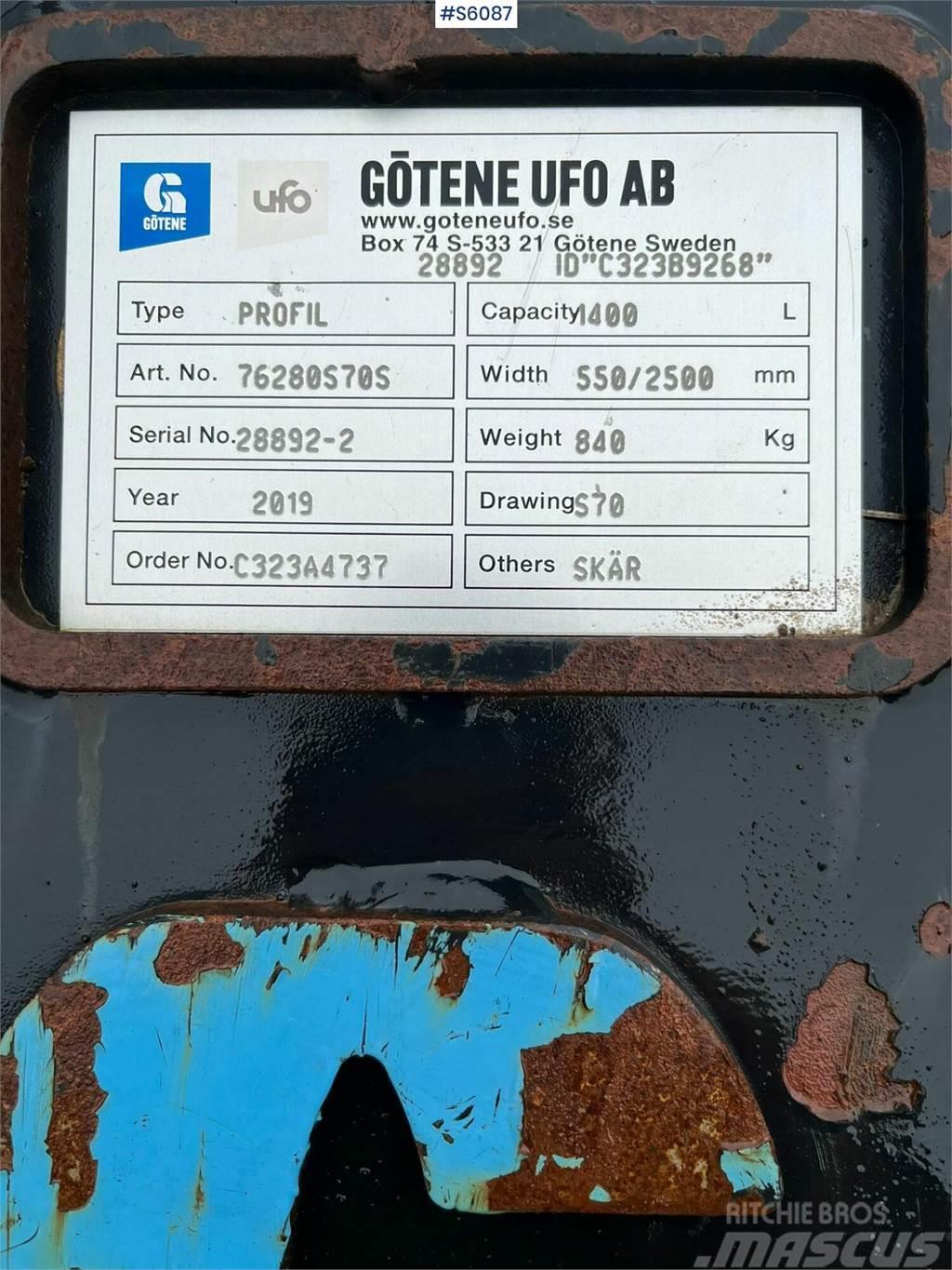 Götene UFO S70 Profile bucket Kaušai
