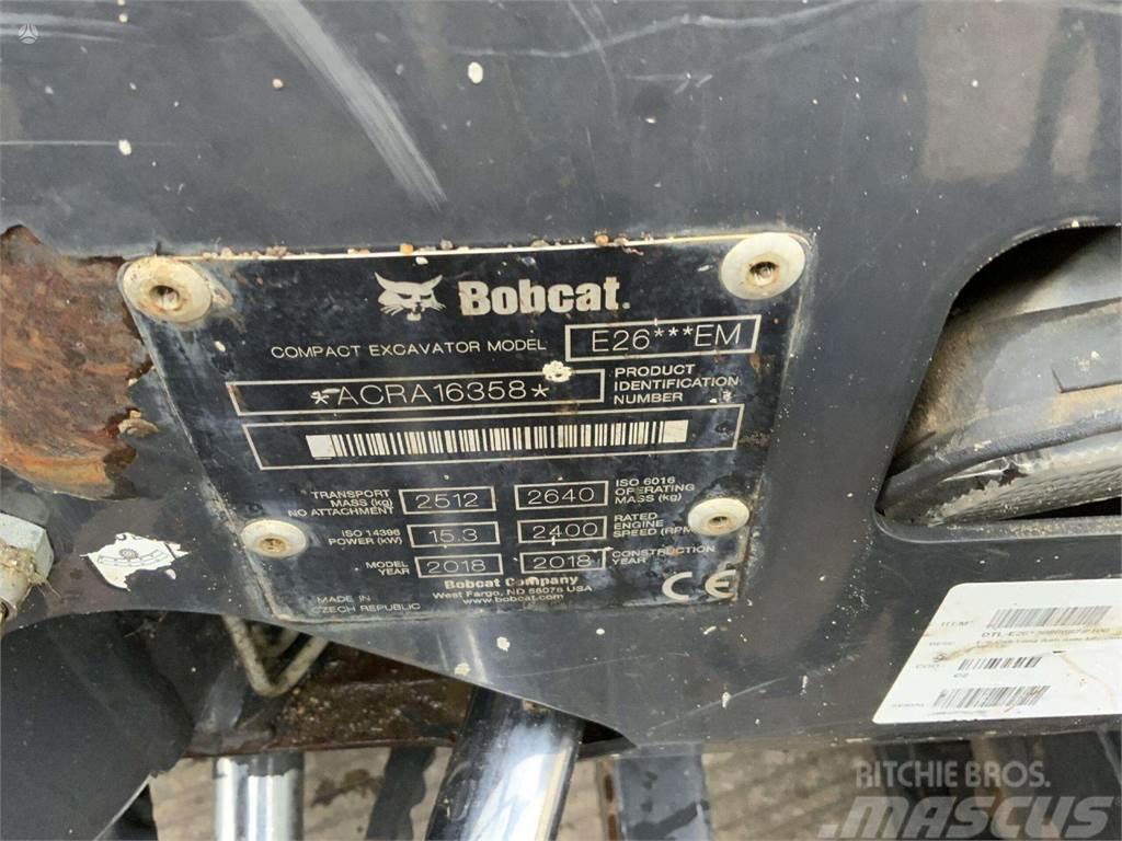 Bobcat E26 Mini ekskavatoriai < 7 t