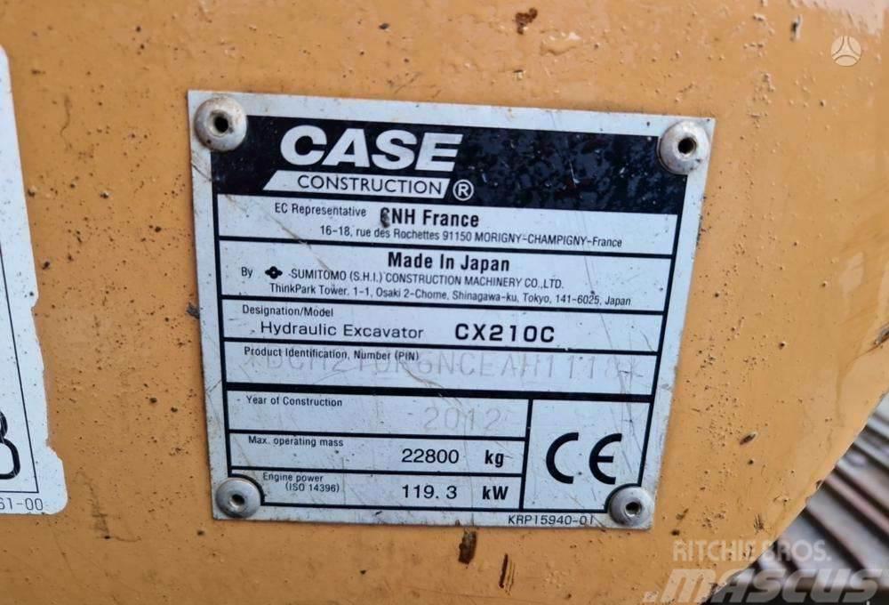 CASE CX210C garantija 300val jau LT Vikšriniai ekskavatoriai