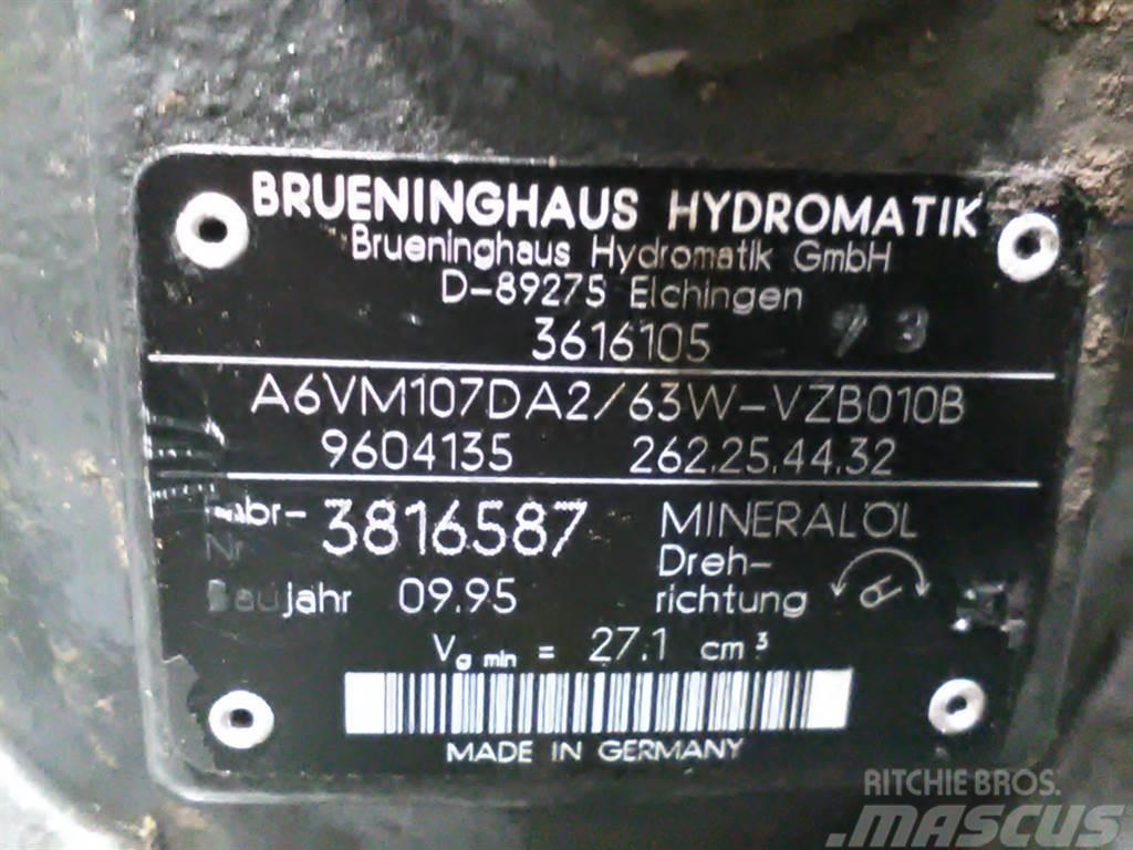 Brueninghaus Hydromatik A6VM107DA2/63W - Kramer 320 -Drive motor/Fahrmotor Hidraulikos įrenginiai