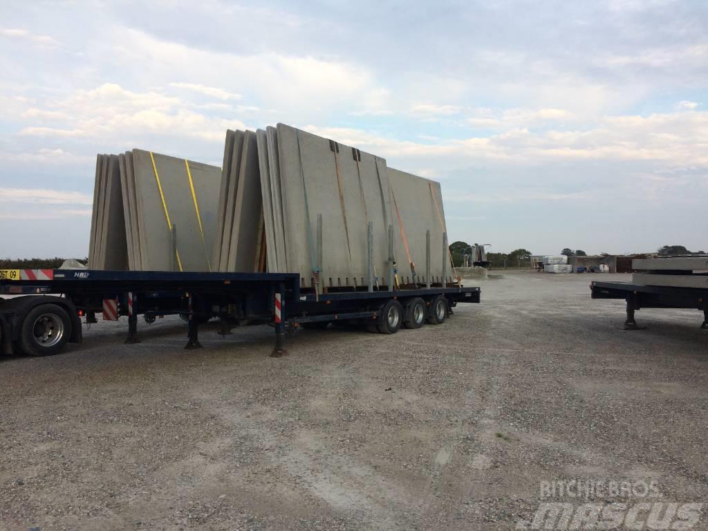 HRD Skifteladstrailere Bortinių sunkvežimių priekabos su nuleidžiamais bortais