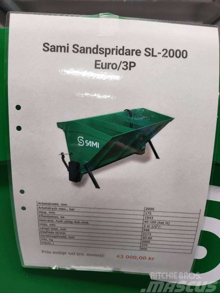 Sami Sandspridare SL 2000 euro / 3p  sms trima DEMO Smėlio ir druskos barstytuvai
