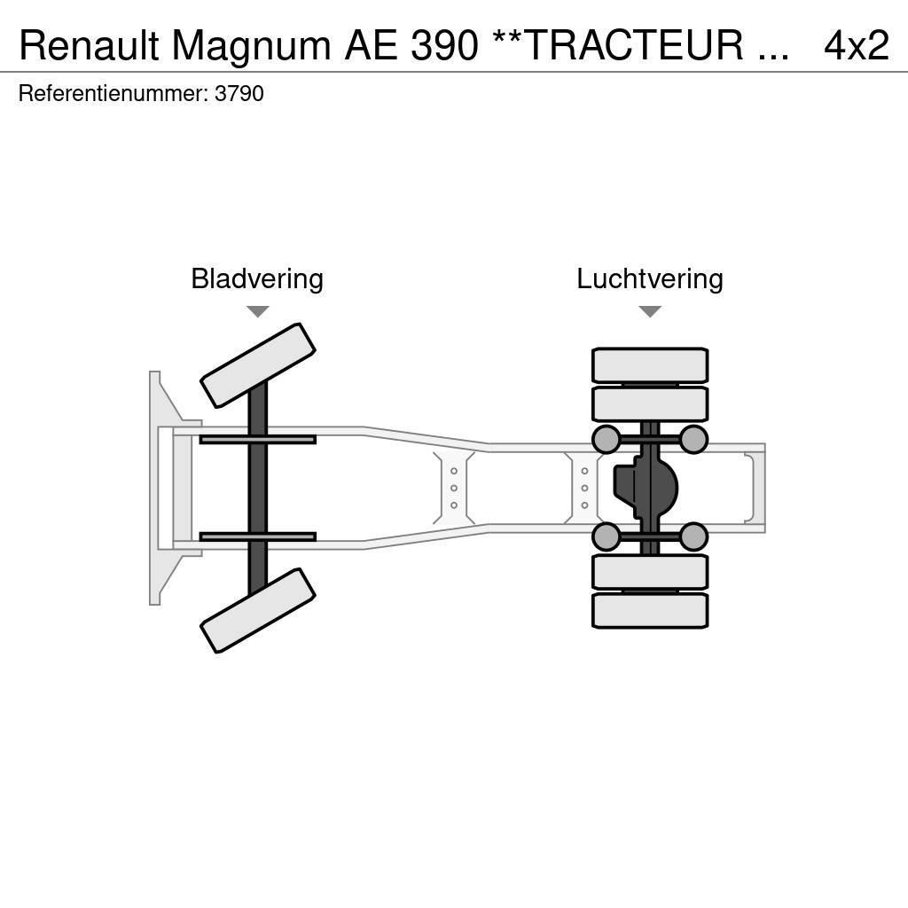 Renault Magnum AE 390 **TRACTEUR FRANCAIS-FRENCH TRUCK** Naudoti vilkikai